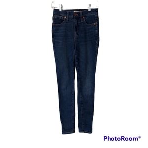 Madewell 10" High Rise Womans Skinny Jeans Size 25